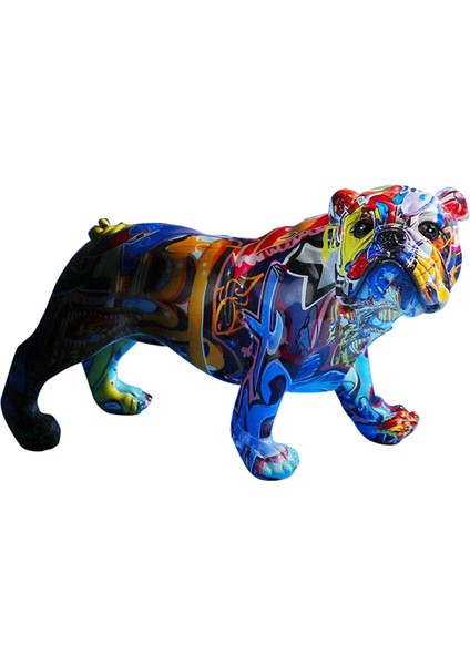 Colorfuldogfigurineresincraftanimaldogstatuesculpture (Yurt Dışından) modelleri