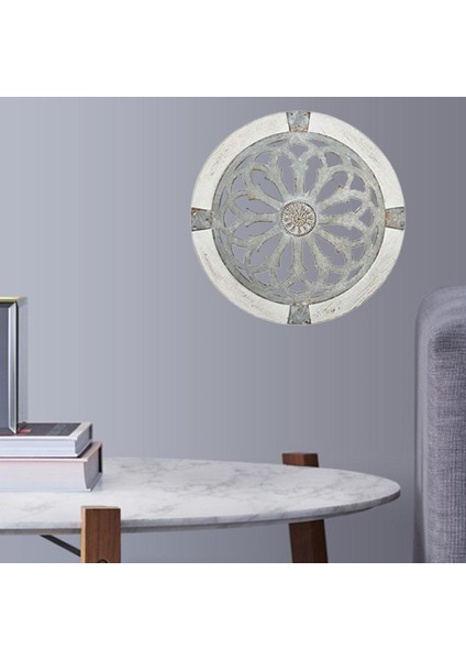 Şık Shabby Yuvarlak Metal Dekor Içi Aksanları, Evi (Yurt Dışından) fiyatları