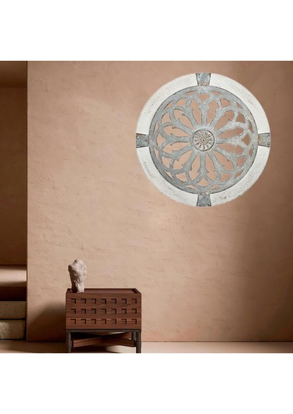 Şık Shabby Yuvarlak Metal Dekor Içi Aksanları, Evi (Yurt Dışından) indirimleri