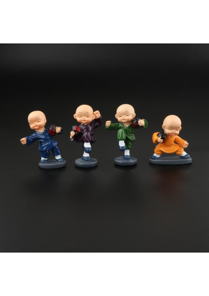 4pcs Monks Heykeller Rahipler Figürler Hediye Stil 1 (Yurt Dışından)