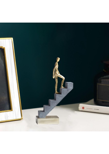 Merdiven Thinker Heykel Heykel Heykel Masası Dekor S (Yurt Dışından)