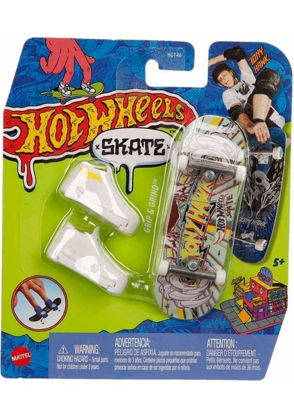 Hotwheels Hot Wheels Skate Parmak Kaykay ve Ayakkabı Paketleri HGT46 - Grıp And Grind
