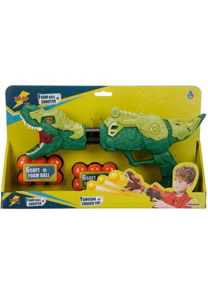 Sünger Top Atan Dinozor Tabanca - Yeşil