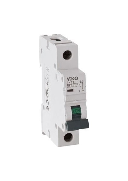 Sigorta Tekli 16 Amper C Tipi 4.5KA-4VTB1C16