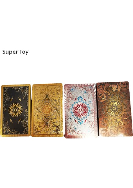 Supertoy Tarot Kartı Seti Hediye Kutusu Lüks Altın Yaprak Kartı Sıcak Damga Pvc Su Geçirmez (Yurt Dışından) fiyatları