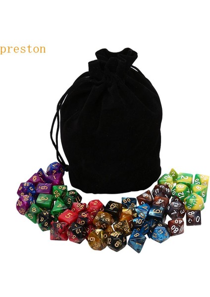 Preston Iki Renkli Veri D% D12 D20 Dnd/rpg/mtg Masa Oyunu Eğlence Masa Oyunları Aile Oyuncakları (Yurt Dışından)