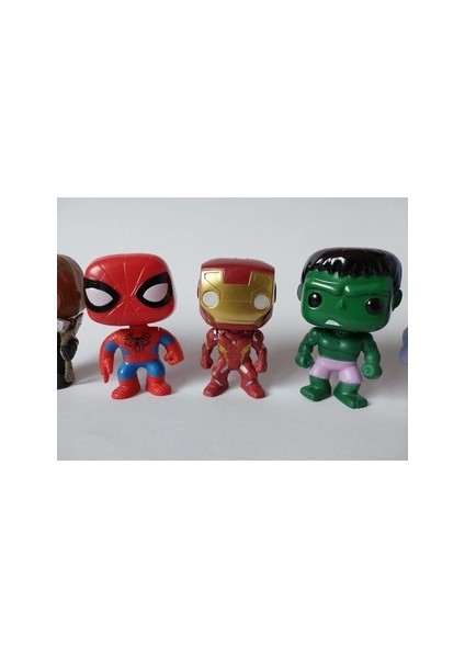 Bebek Yenilmezler 10CM Pvc Karakter Marvel Süper Kahraman Wolverine Batman Hulk Kara Panter Dc (Yurt Dışından)