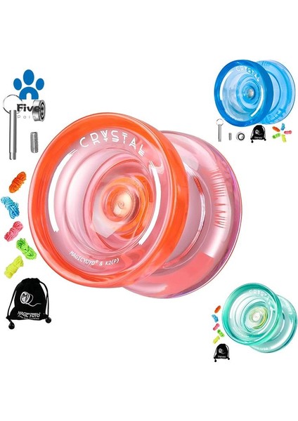Magıcyoo K2 Plus Yoyo Crystal Responsive, Yo-Dual Amaçlı, Ara Ürünler Için Yanıtsız Yedek Rulman (Yurt Dışından) fiyatları