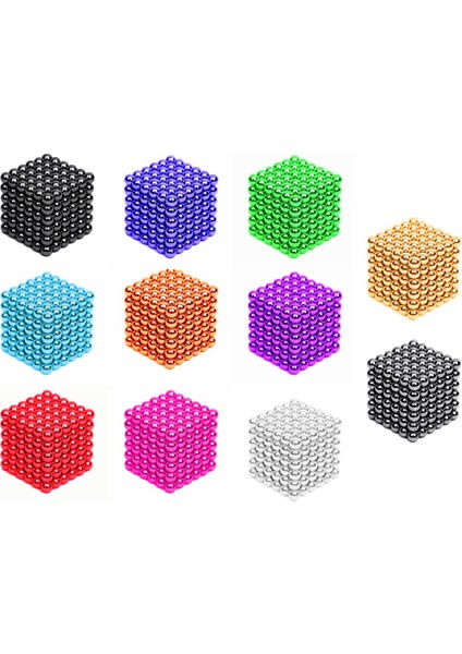 216 Adet 3mm 3D Mıknatıs Manyetik Bloklar Sihirli Manyetik Toplar Boncuk Oyuncaklar Opp Torba (Yurt Dışından)