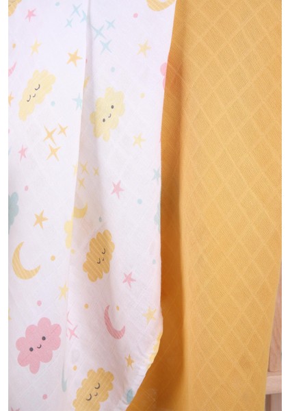 Babyhola 2'li Müslin Örtü Seti 80X80CM Kutulu Organik Hediyelik Emzirme Alt Açma Yenidoğan Puset Örtüsü modelleri