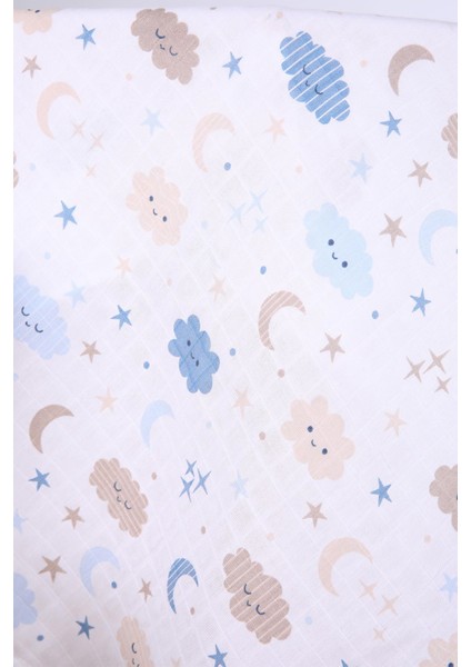 Babyhola Müslin Örtü 80X80CM Bulut Desen Organik Hediyelik Emzirme Alt Açma Yenidoğan Puset Örtüsü modelleri