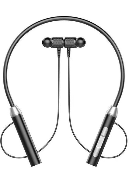 Kablosuz Bluetooth Kulaklık Asılı Boyun Tipi Süper Uzun Bekleme Cep Telefonu Spor Bluetooth Kulaklık (Yurt Dışından)
