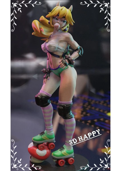 3D HAPPY Roller Derby Bowsette 20CM