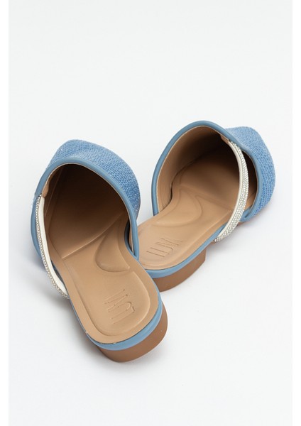 Pesa Mavi Hasır Taşlı Kadın Terlik fırsatları