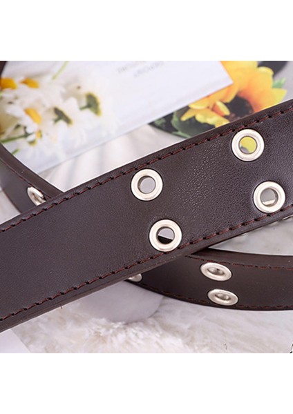 Kadınlar Çift Grommetbelt Vintage Bel Strap Cosplay Jeans Bel Bandı Punk Kemer Beyaz Boyut (Yurt Dışından)