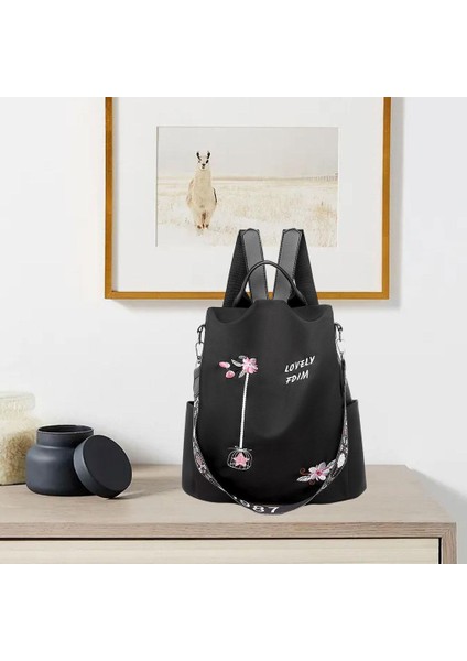 Seyahat Dışdelik Day Pack Rucksack Siyah Seyahat Için Sıradan Sırt Çantası Omuz Çantası (Yurt Dışından)