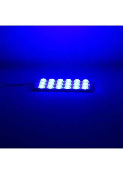 Modul LED 12V 6W Mavi 18 Ledli Yanıp Sonen 2li Paket 13960-2835 (Flasor) Powermaster