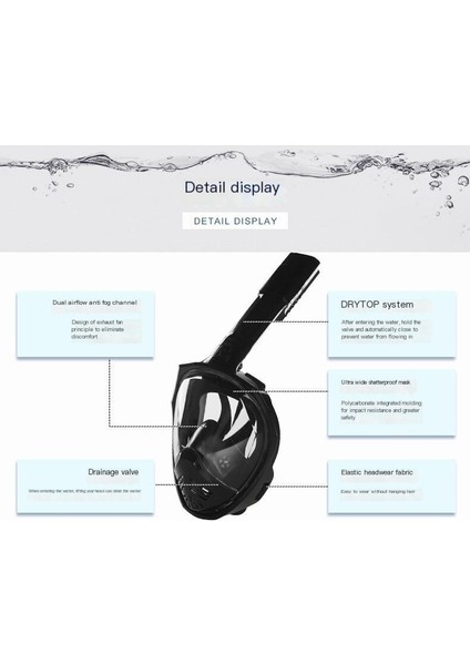 Dalış Maskesi Yüzme Maskesi Dalış Ekipmanları (Yurt Dışından)