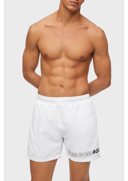 Logolu Deniz Şortu Cepli Mayo Short Erkek Mayo Short 50469300 100