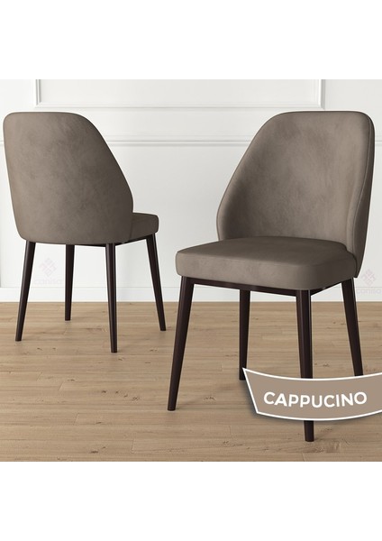 Concept Tura Serisi 4 Adet Mutfak Sandalyesi Metal Kahve Ayaklı 1. Sınıf Babyface Kumaş fiyatları