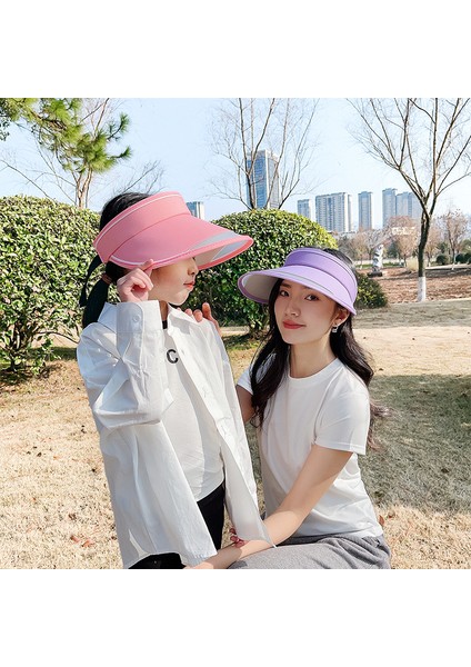 Fan Şapka Yaz Uv Güneş Şapkası Açık Sürme Boş Silindir Şapka Tüm Maç Yüz Güneş Koruyucu Şapka Kore Versiyonu (Yurt Dışından) indirimleri
