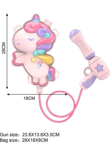 Çocuk Su Tabancası Oyuncak Büyük Kapasiteli Pull-Out Sırt Çantası Su Tabancası Plaj Açık Uzaktan Su Püskürtme Oyuncak (Yurt Dışından)