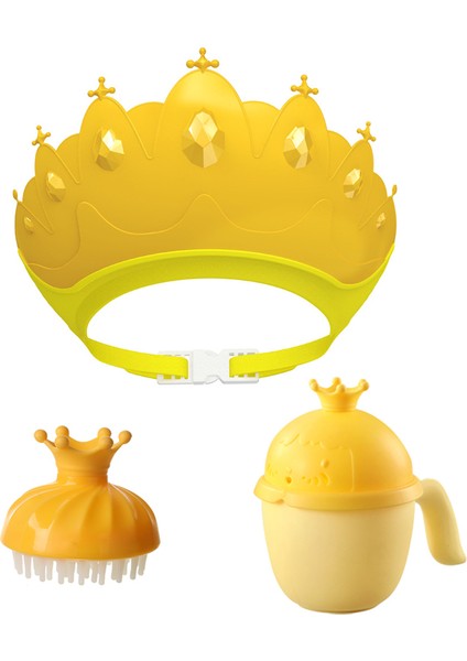 Çocuk Duş Başlığı Bebek Yıkama Saç Fırçası Bardak Çocuk Saç Yıkama Seti (Yurt Dışından)