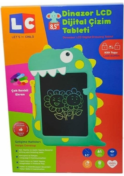 Let's Be Child Lc Digital Dinazor Çizim Tableti 8,5 Inç 30960 Çocuklar Için Çizim Tableti