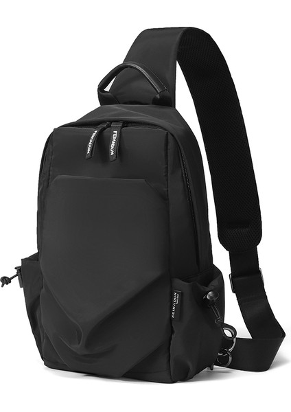 CXS-7102 Göğüs Çantası, Boyutu: 30 x 20 x 9 cm (Siyah) (Yurt Dışından)