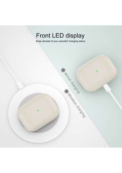 3 Bej Için Silikon Kulaklık Kılıfı (Yurt Dışından) modelleri