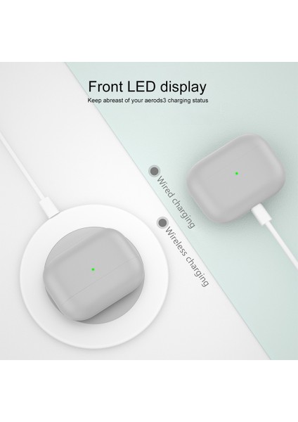 3 Açık Gri Için Silikon Kulaklık Kılıfı (Yurt Dışından) modelleri