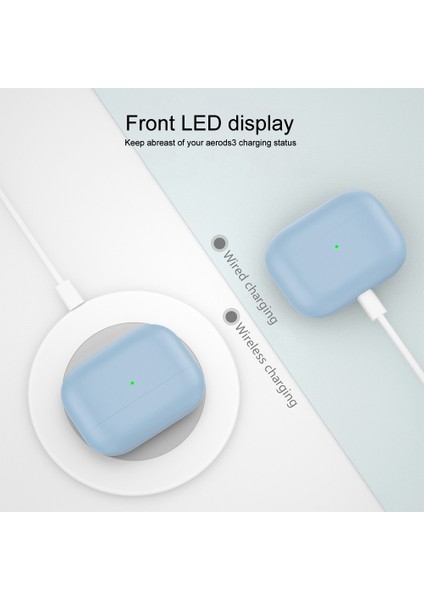 3 Açık Mavi Için Silikon Kulaklık Kılıfı (Yurt Dışından) modelleri
