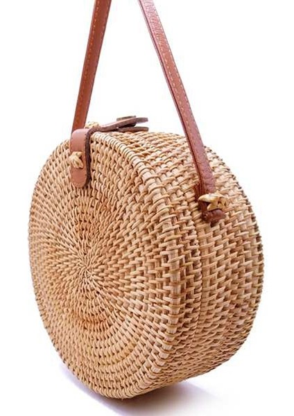 Bayanlar Retro Yapımı Rattan Çapraz Çanta (Yurt Dışından) fırsatları