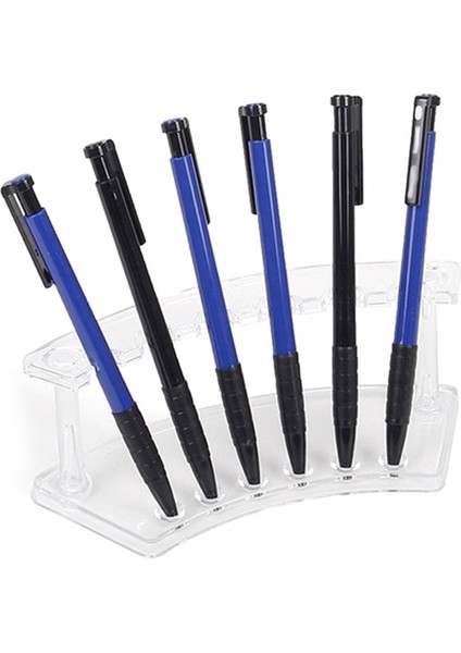 6 Yuva Beyaz Kalemi Tutucu Makyaj Standı Şeffaf (Yurt Dışından)