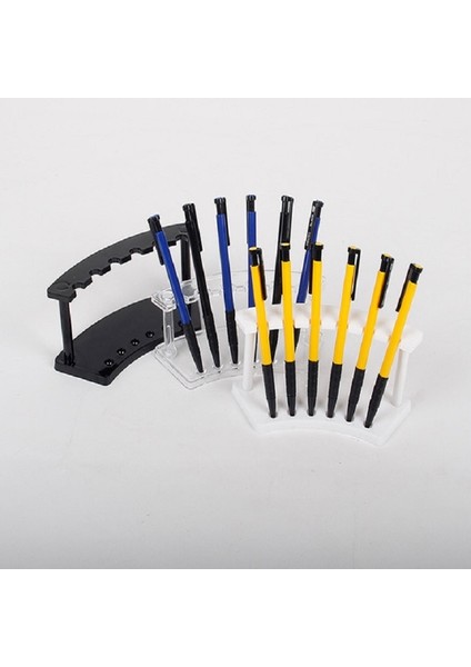 6 Yuva Beyaz Kalemi Tutucu Makyaj Standı Şeffaf (Yurt Dışından) fiyatları