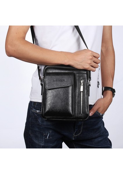 Erkekler Çapraz Çanta (Black) (Yurt Dışından)