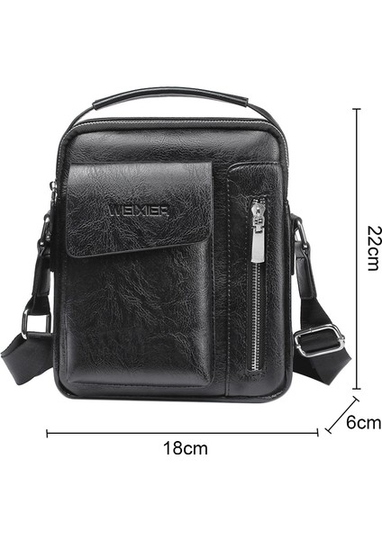 Erkekler Çapraz Çanta (Black) (Yurt Dışından)
