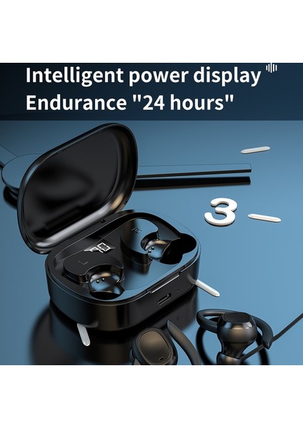 Bluetooth Kablosuz Kulaklık - Siyah (Yurt Dışından)