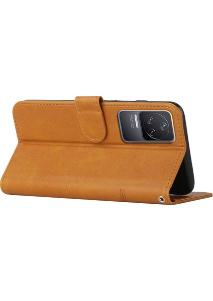 Buzağı Doku Deri Kılıfı Xiaomi Redmi K50 / K50 Pro Sarı (Yurt Dışından) fırsatları