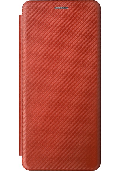 Ulefone Için Karbon Fiber Pu Telefon Kasası Not 12P Kahverengi (Yurt Dışından)