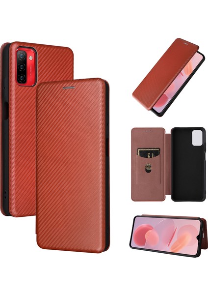 Ulefone Için Karbon Fiber Pu Telefon Kasası Not 12P Kahverengi (Yurt Dışından) fiyatları