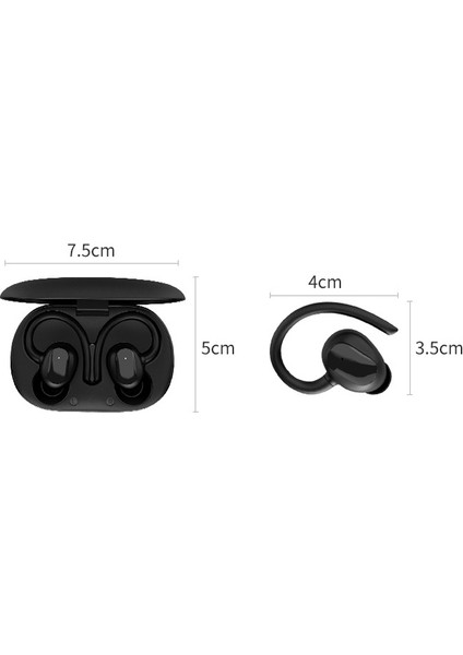 Bluetooth Kablosuz Kulaklık - Siyah (Yurt Dışından)