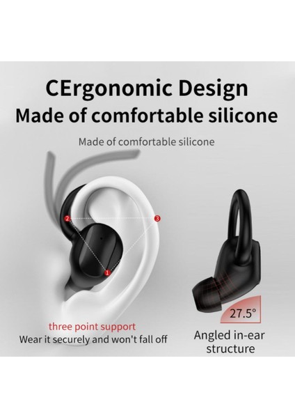 Bluetooth Kablosuz Kulaklık - Siyah (Yurt Dışından)