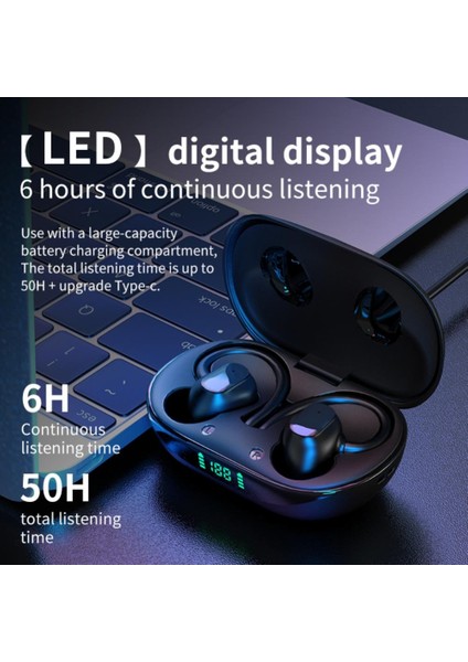 Bluetooth Kablosuz Kulaklık - Siyah (Yurt Dışından)