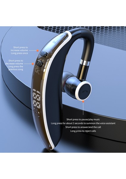 Bluetooth Kablosuz Kulaklık - Siyah (Yurt Dışından)