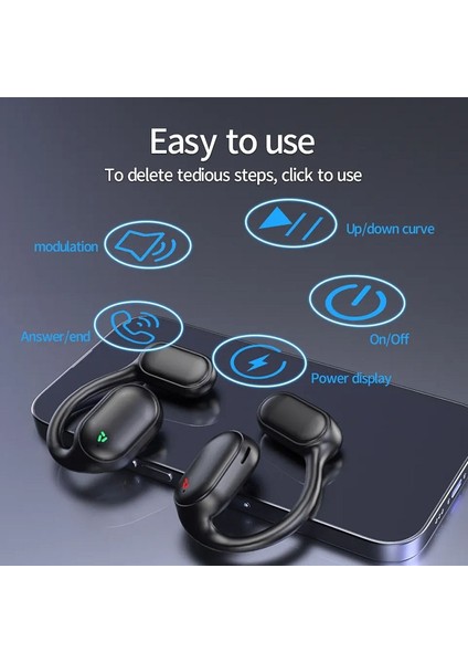 Bluetooth Kablosuz Kulaklık - Siyah (Yurt Dışından)