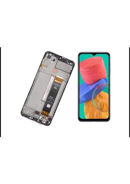 Telefon Ekranı Samsung M33 5g Çıtalı Servis Orjinali
