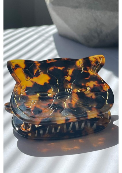 Figürlü Ithal Kemik Mandal Toka Kahve SBT1611