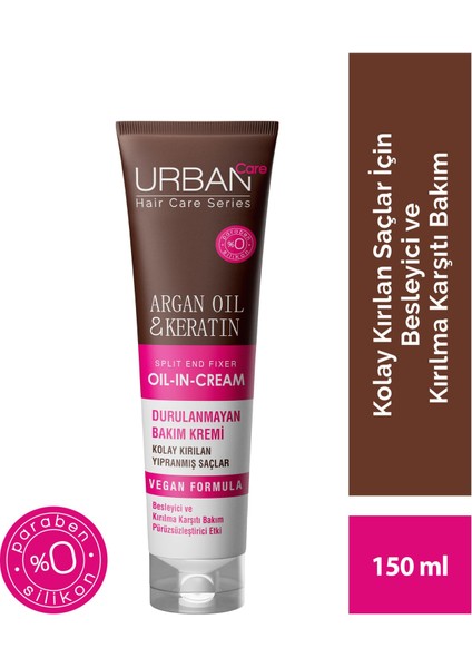Argan Yağı&Keratin Kolay Kırılan Yıpranmış Saçlara Özel Saç Bakım Seti-Vegan