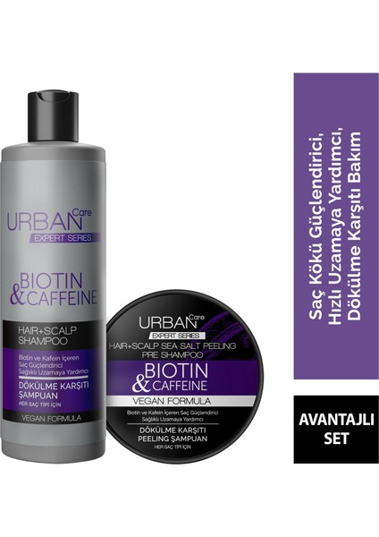 Biotin Coffeıne Şampuan 350ML& Biotin Coffeıne Peelıng 200ML